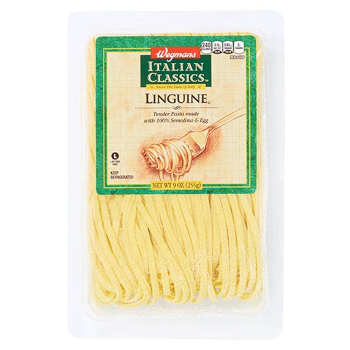 Calories in Wegmans Italian Classics Linguine Pasta