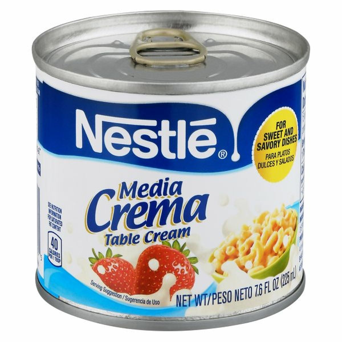 Calories in Media Crema Table Cream