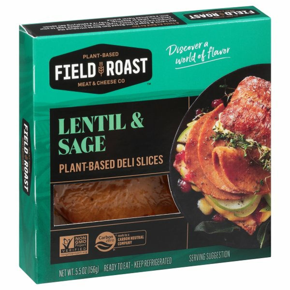 Calories in Field Roast Deli Slices, Lentil & Sage, Plant-Based