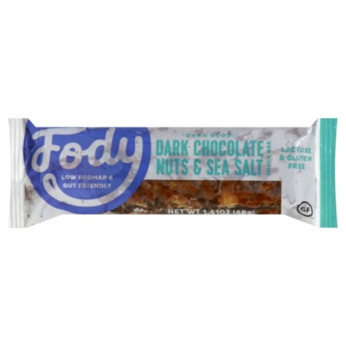 Calories in Fody Foods Snack Bar, Dark Chocolate Nuts & Sea Salt