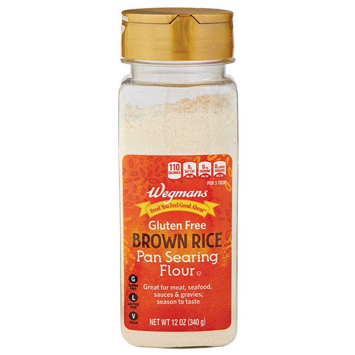 Calories in Wegmans Gluten Free Brown Rice Pan Searing Flour