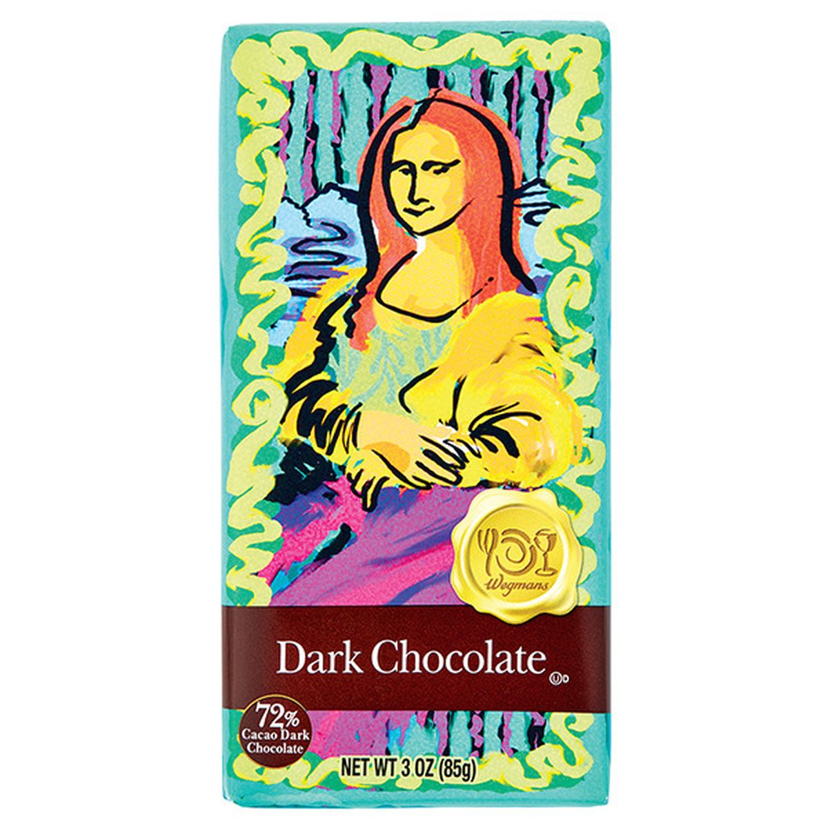 Calories in Wegmans Dark Chocolate Bar, 72% Cacao