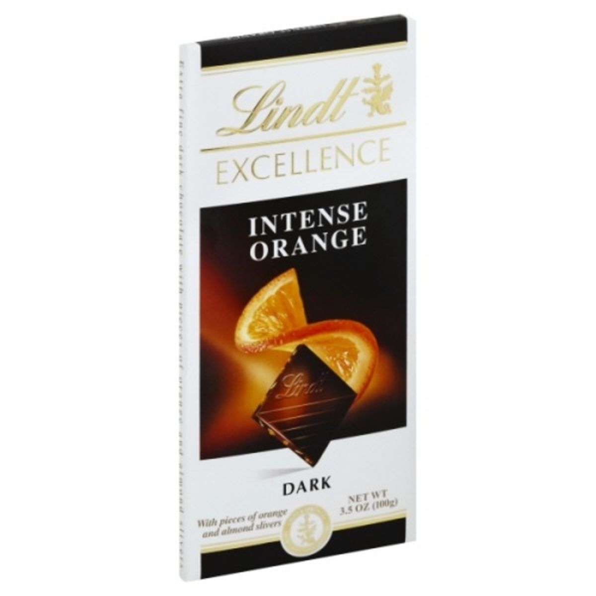 Calories in Lindt Excellence Dark Chocolate, Intense Orange
