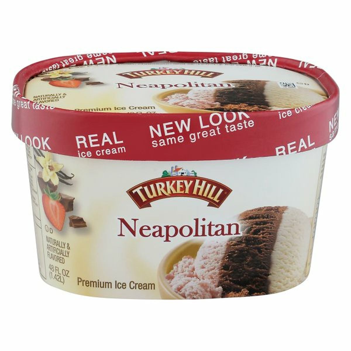 Calories in Turkey Hill Ice Cream, Premium, Neapolitan