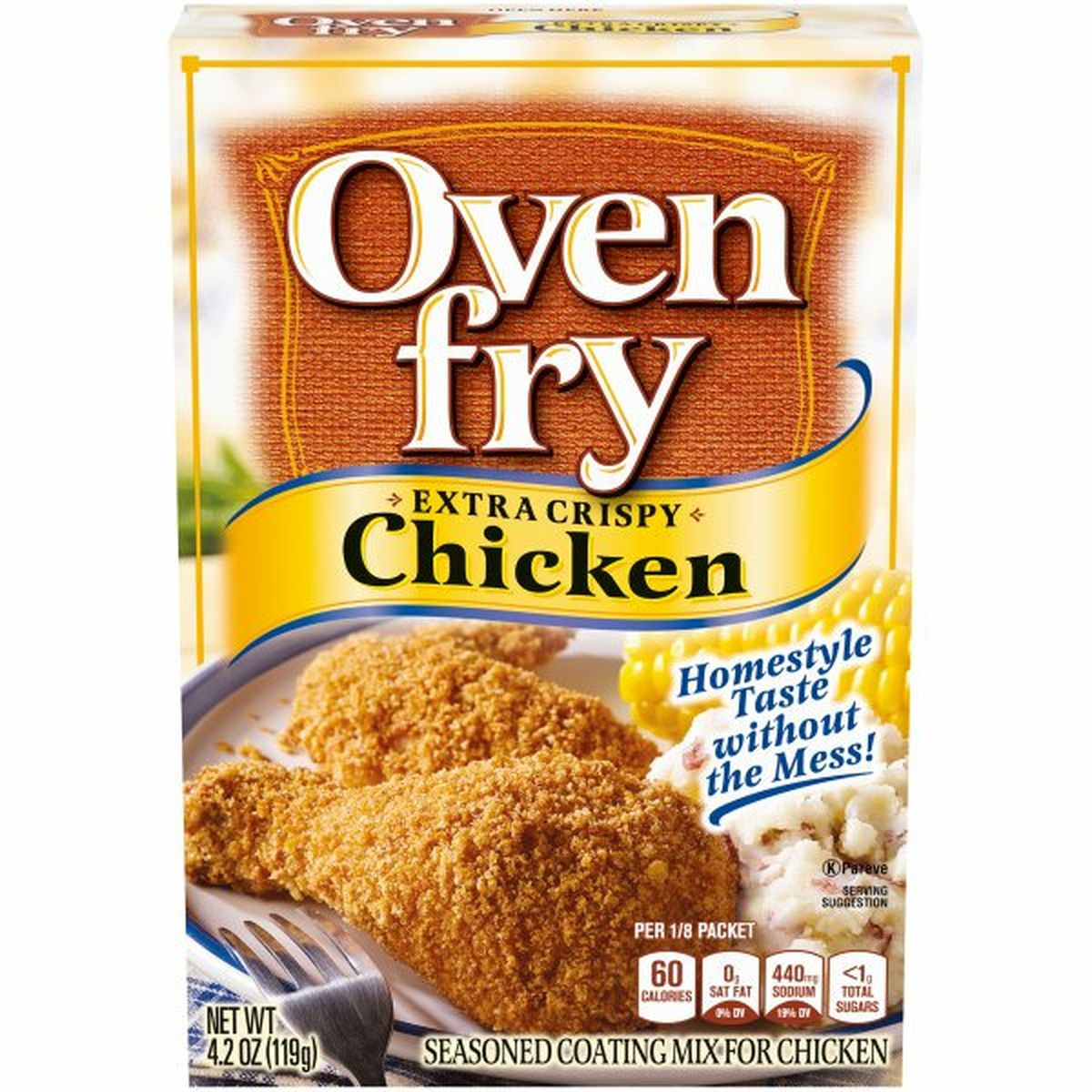 Calories in Kraft Extra Crispy Seasoned Coating for Chicken
