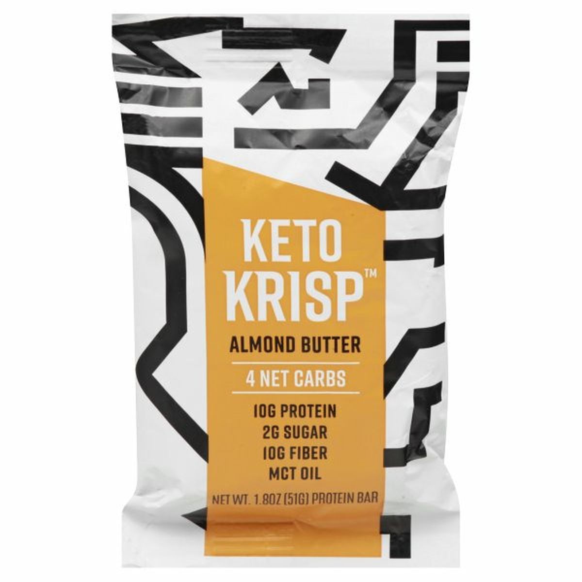 Calories in Keto Krisp Protein Bar, Almond Butter