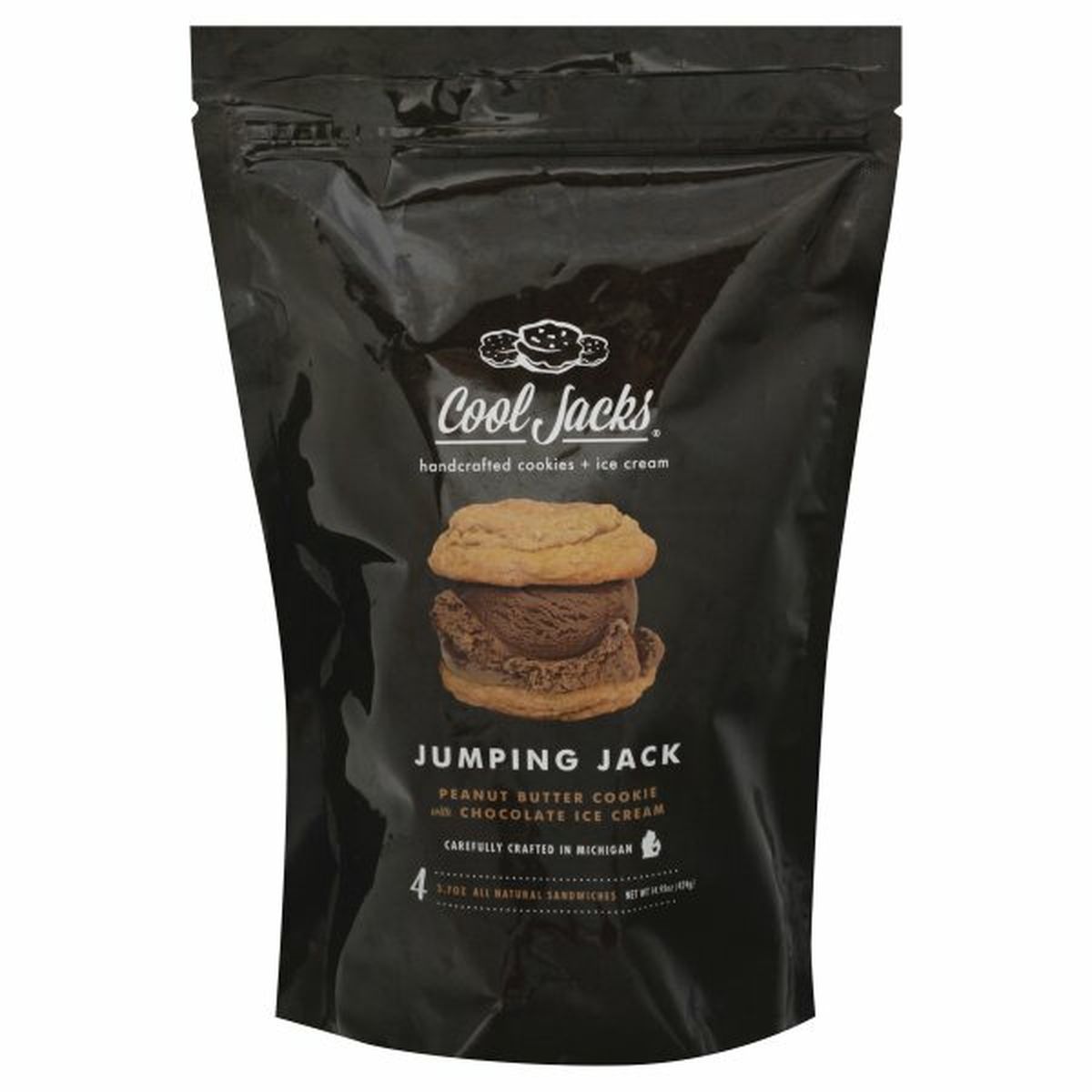 Calories in Cool Jacks Ice Cream Sandwiches, Jumping Jack