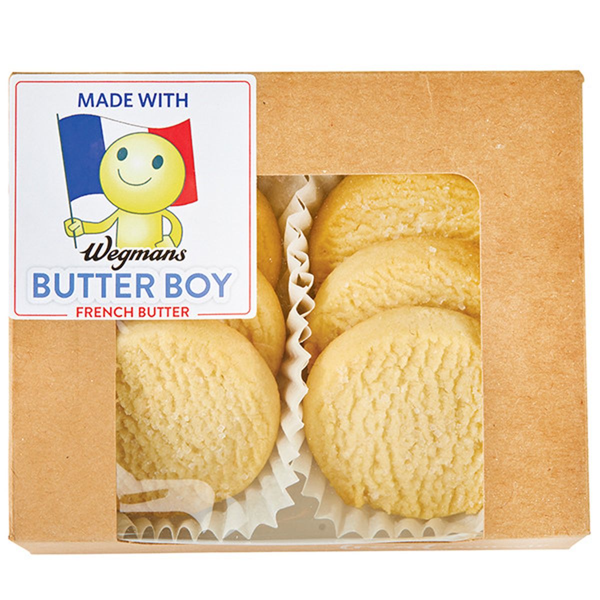 Calories in Wegmans Butter Boy Cookies, 6 Pack