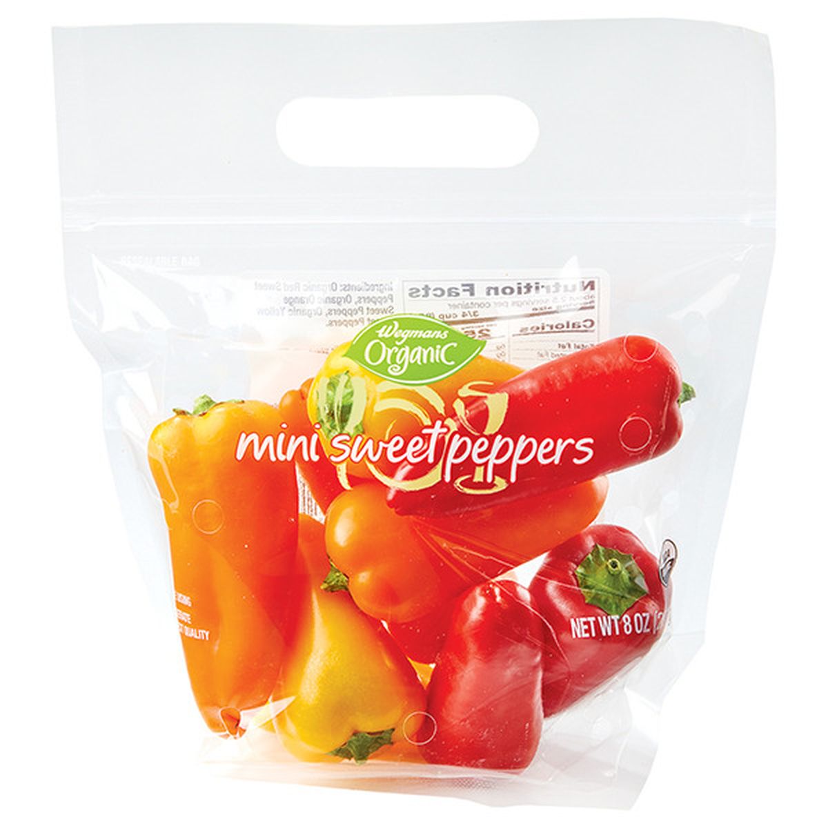 Calories in Wegmans Organic Mini Sweet Peppers