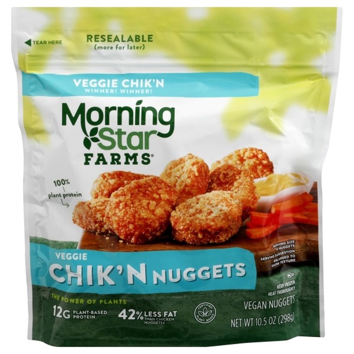 Calories in Morning Star Farms Veggie Nuggets, Chik'n