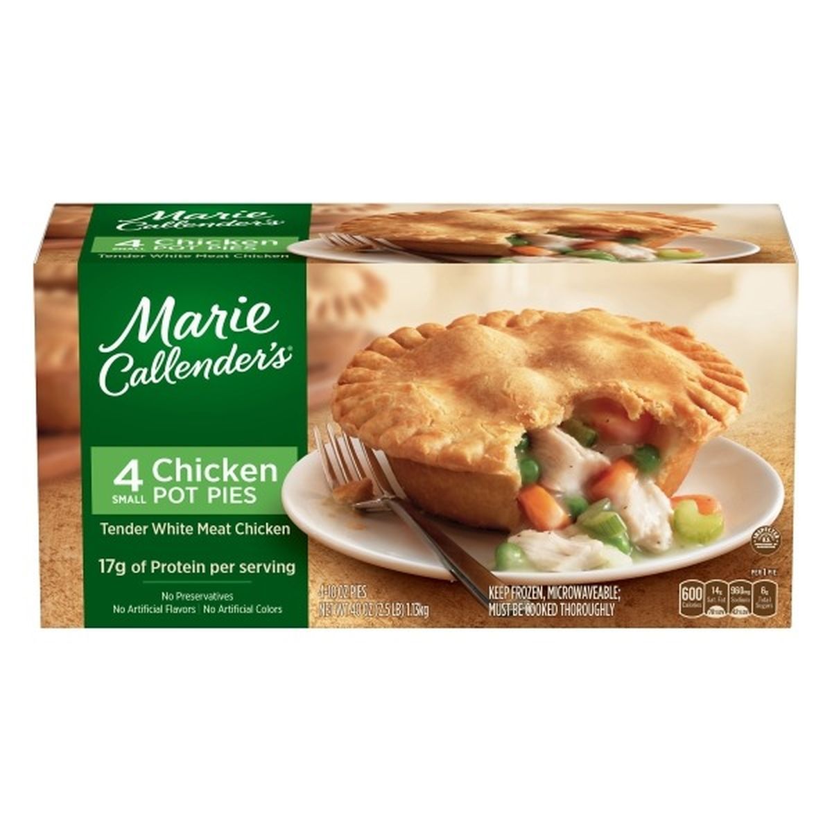 Calories in Marie Callender's Chicken Pot Pies, Small