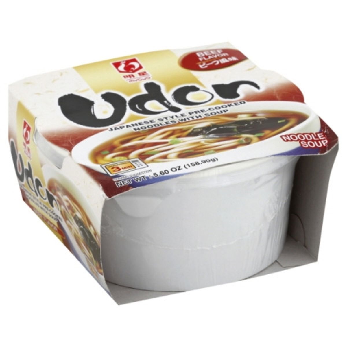 Calories in Myojo Noodle Soup, Udon, Beef Flavor, Japanese Style
