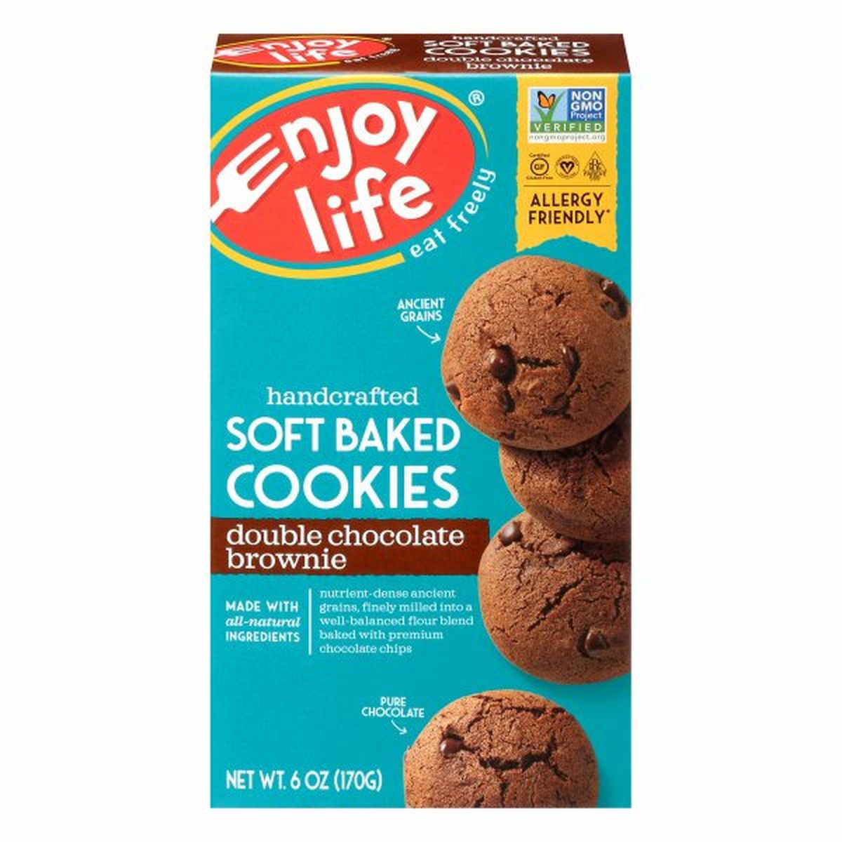 Calories in Enjoy Life Foods Cookies, Double Chocolate Brownie, Soft Baked