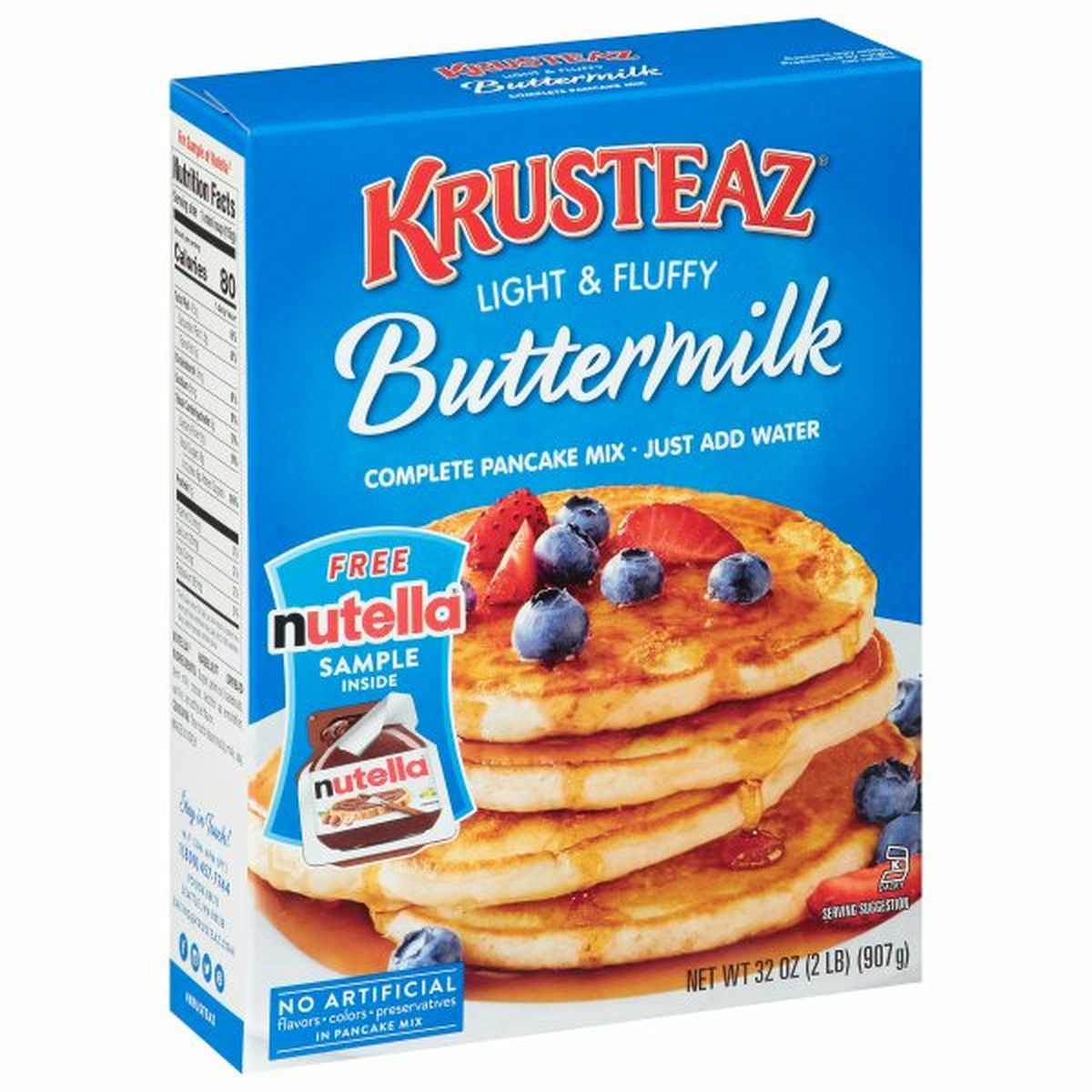 Calories in Krusteaz Pancake Mix, Buttermilk, Light & Fluffy