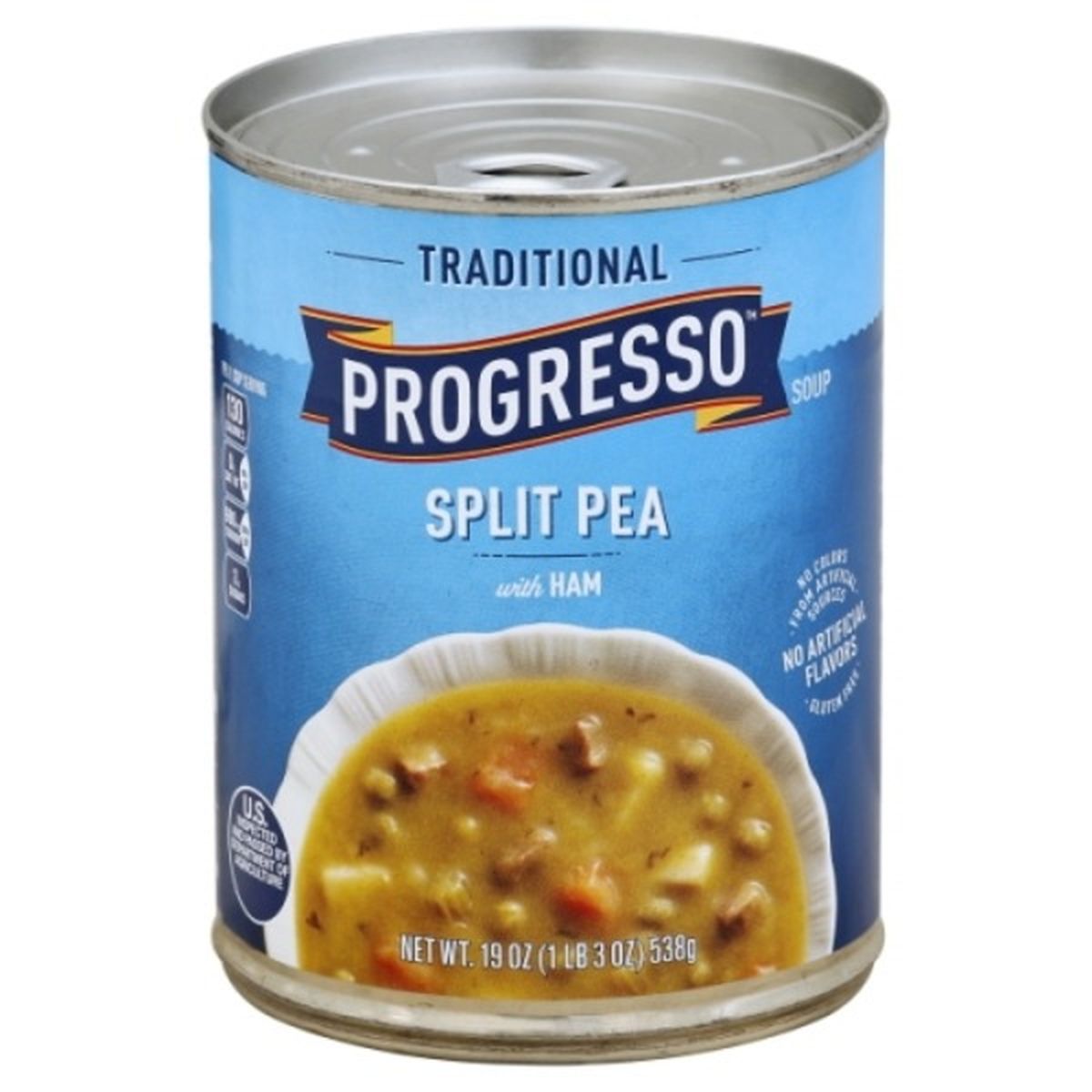 Calories in Progresso Traditional Soup, Split Pea, with Ham