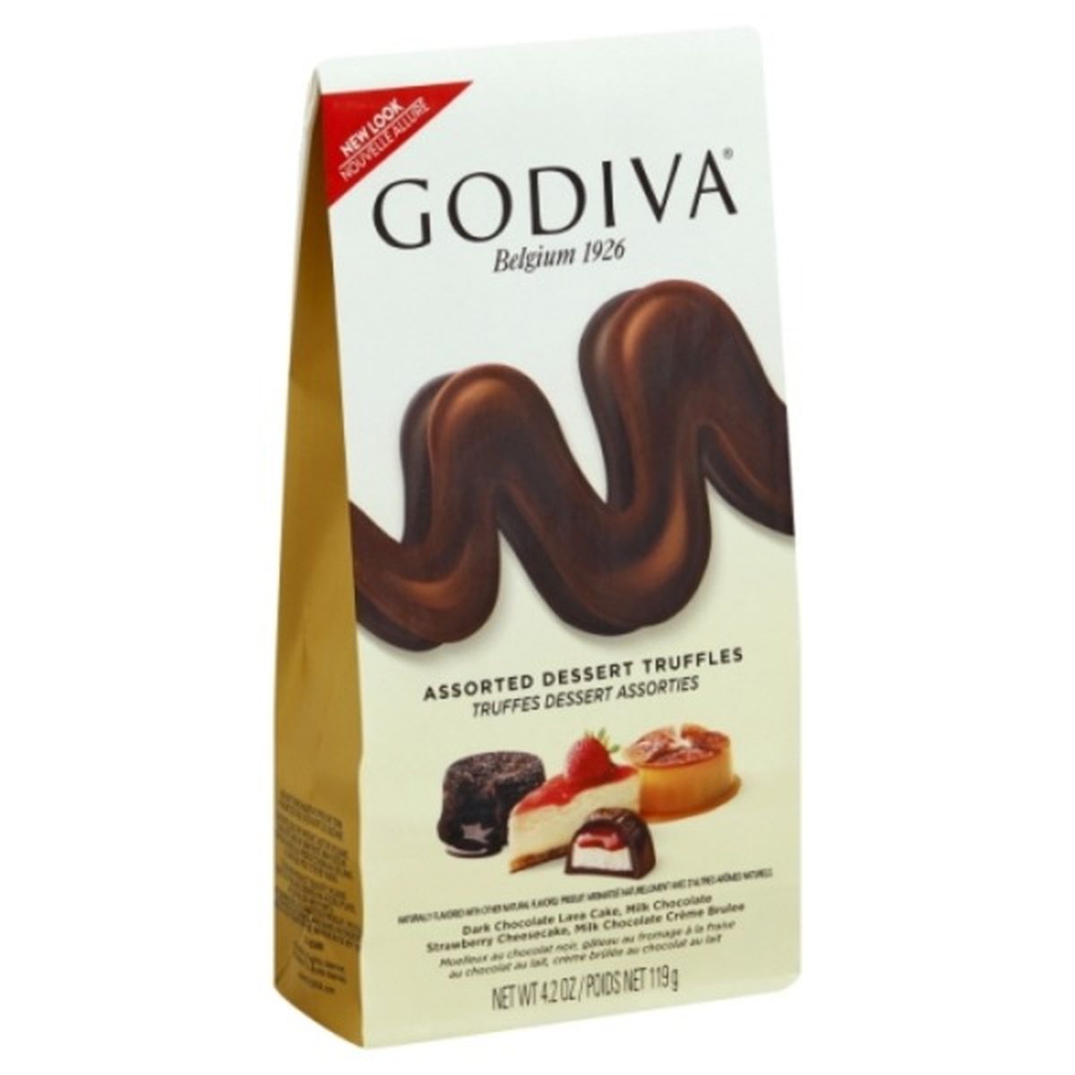 Calories in Godiva Truffles, Assorted Dessert