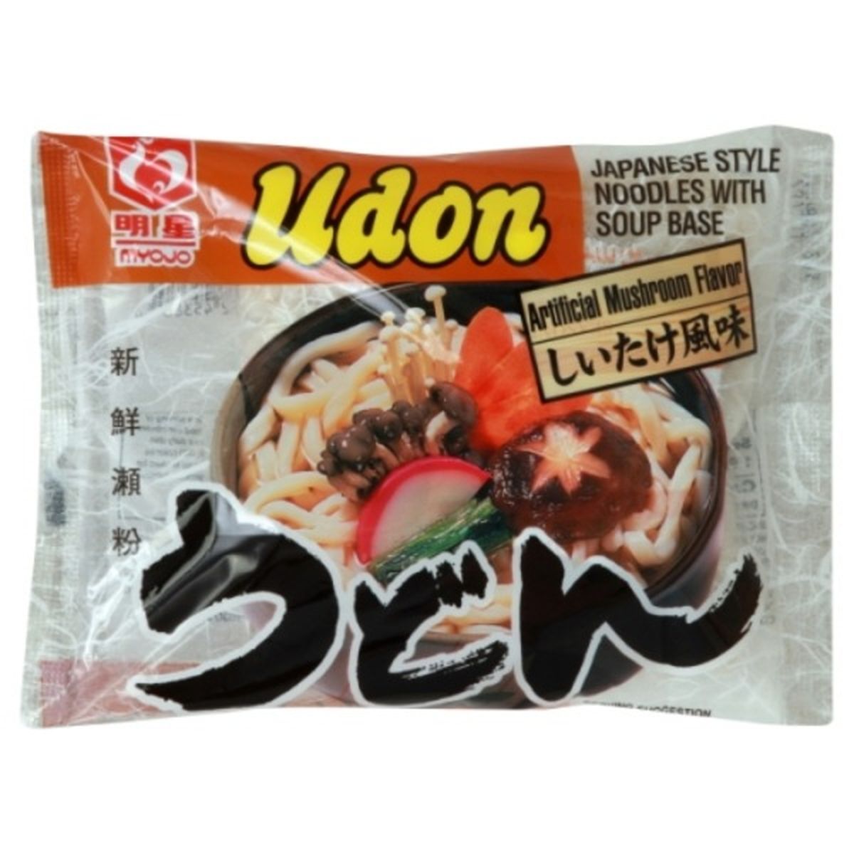 Calories in Myojo Udon, Artificial Mushroom Flavor
