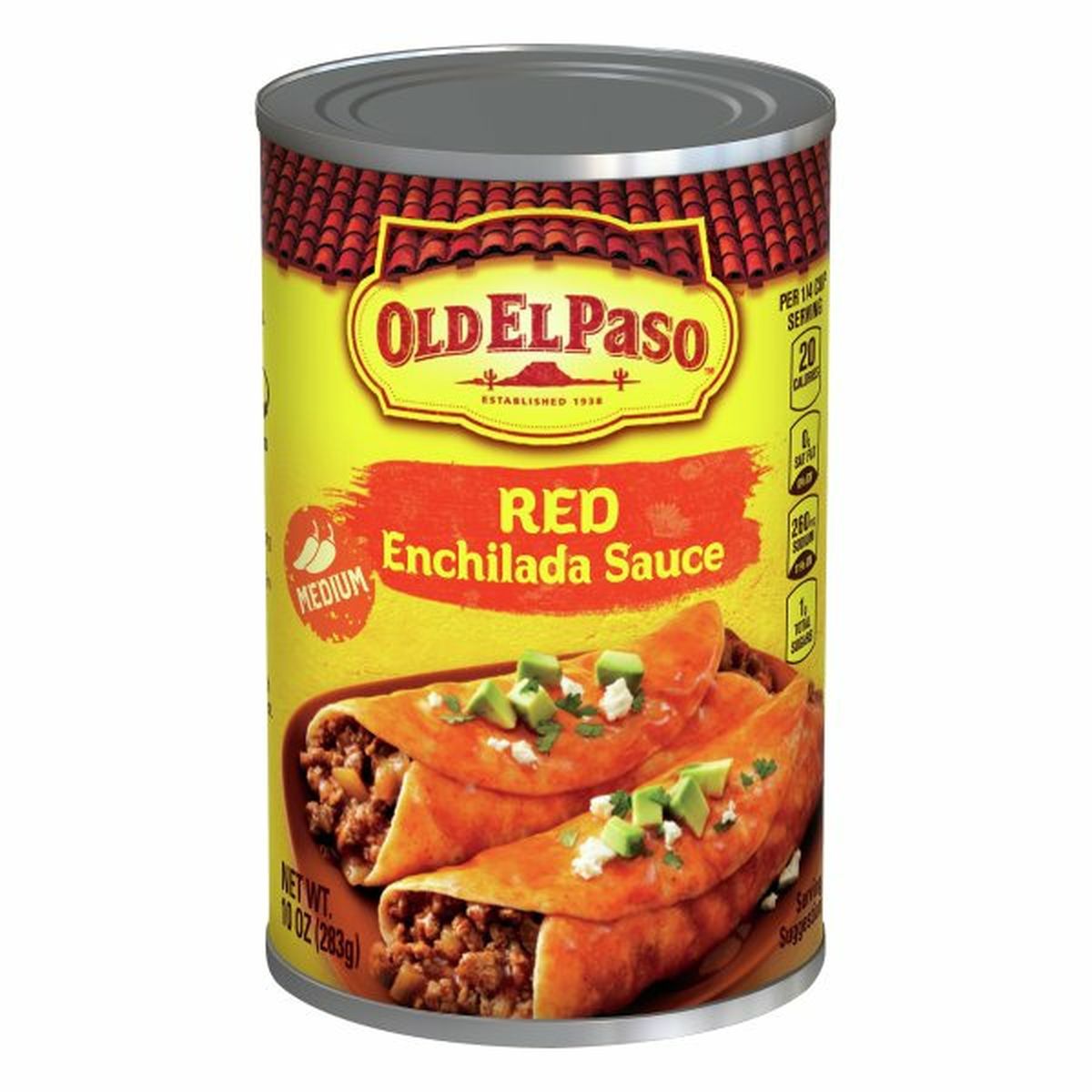 Calories in Old El Paso Enchilada Sauce, Medium, Red
