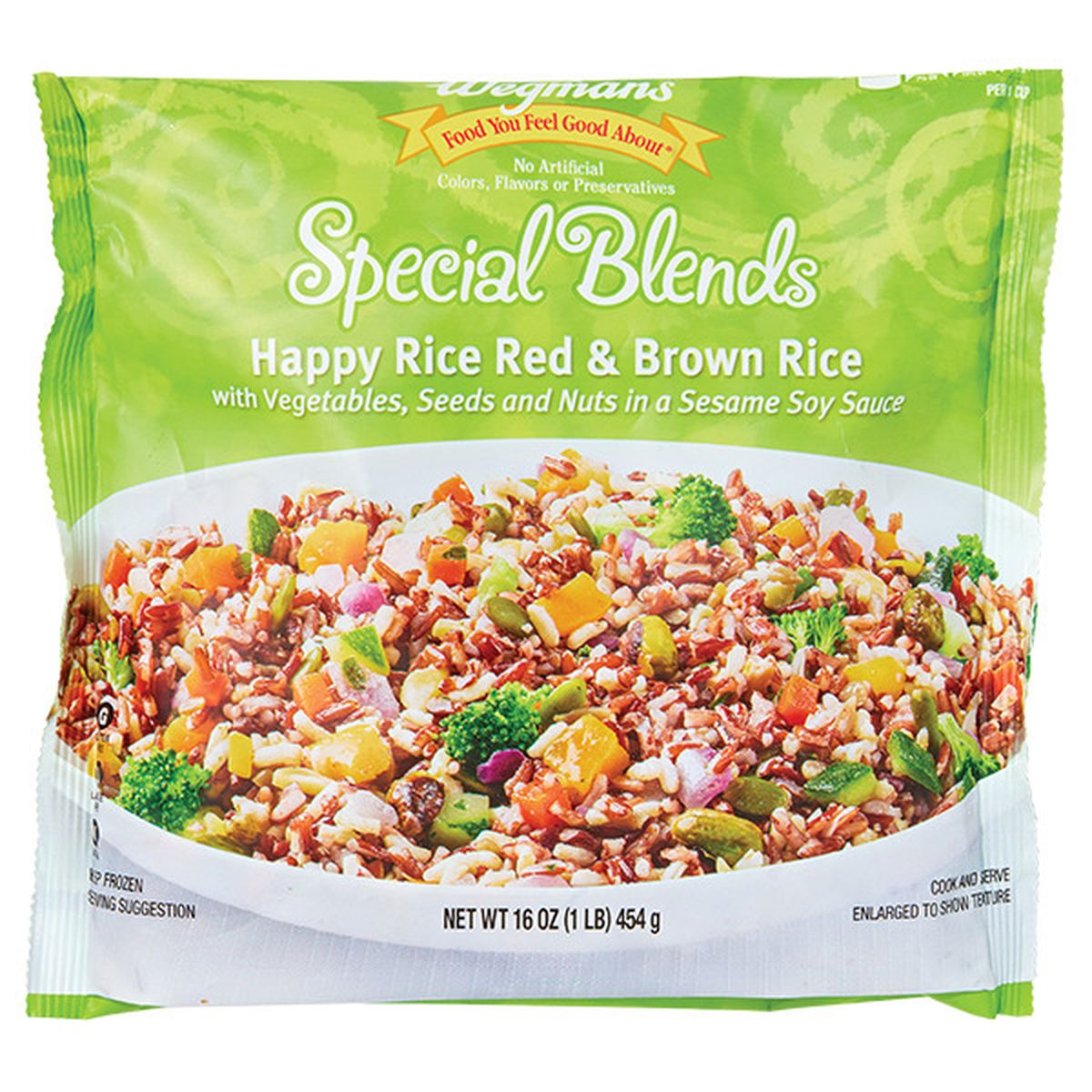 Calories in Wegmans Special Blends Happy Rice Red and Brown Rice