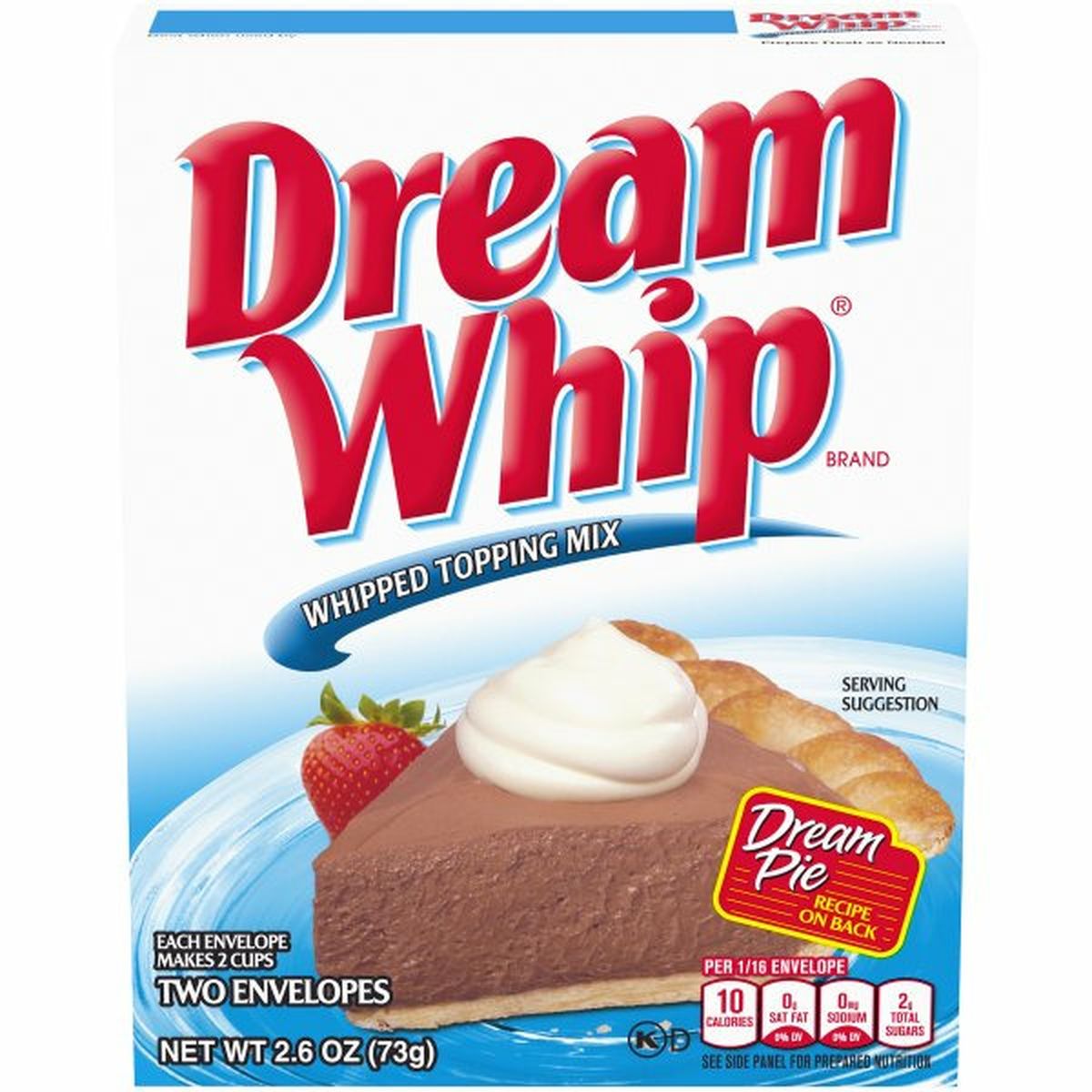 Calories in Dream Whip Whipped Topping Mix