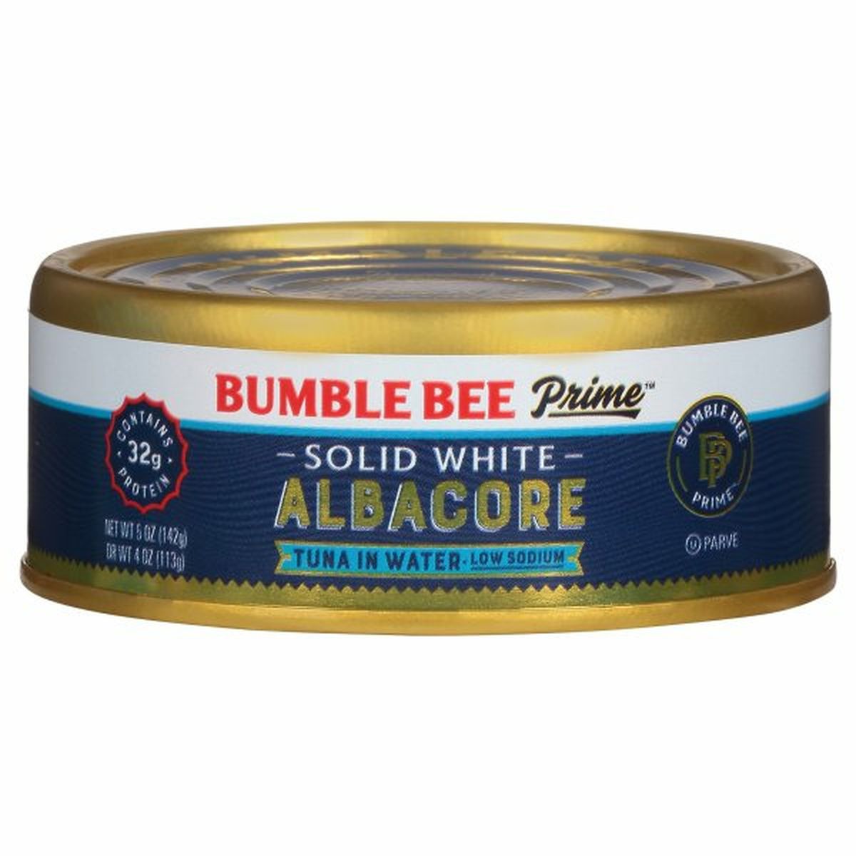 Calories in Bumble Bee Prime Tuna in Water, Solid White, Albacore