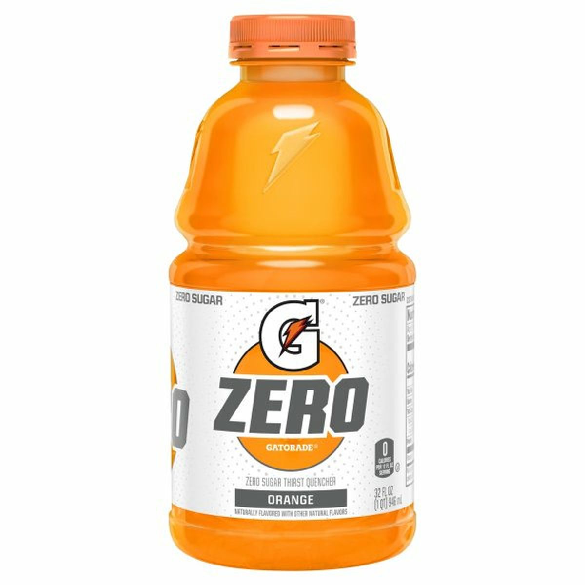 Calories in Gatorade Zero Thirst Quencher, Zero Sugar, Orange