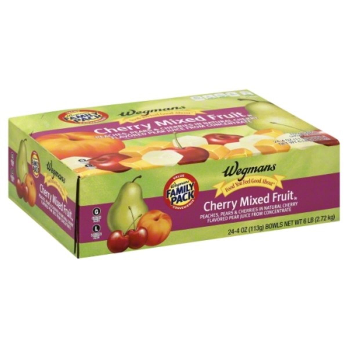 Calories in Wegmans Cherry Mixed Fruit, FAMILY PACK