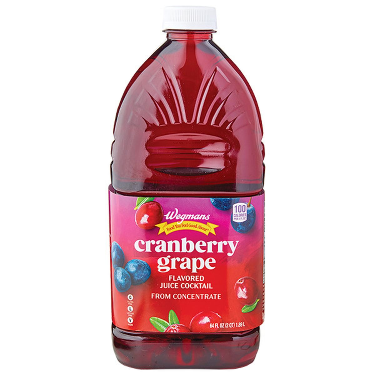 Calories in Wegmans Cranberry Grape Juice Cocktail from Concentrate