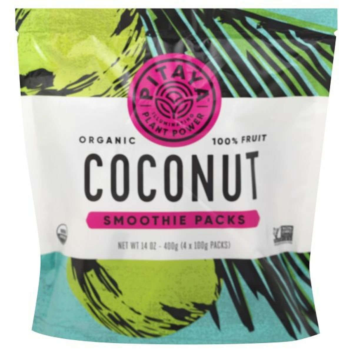 Calories in Pitaya Foods Coconut, Organic, Smoothie Packs