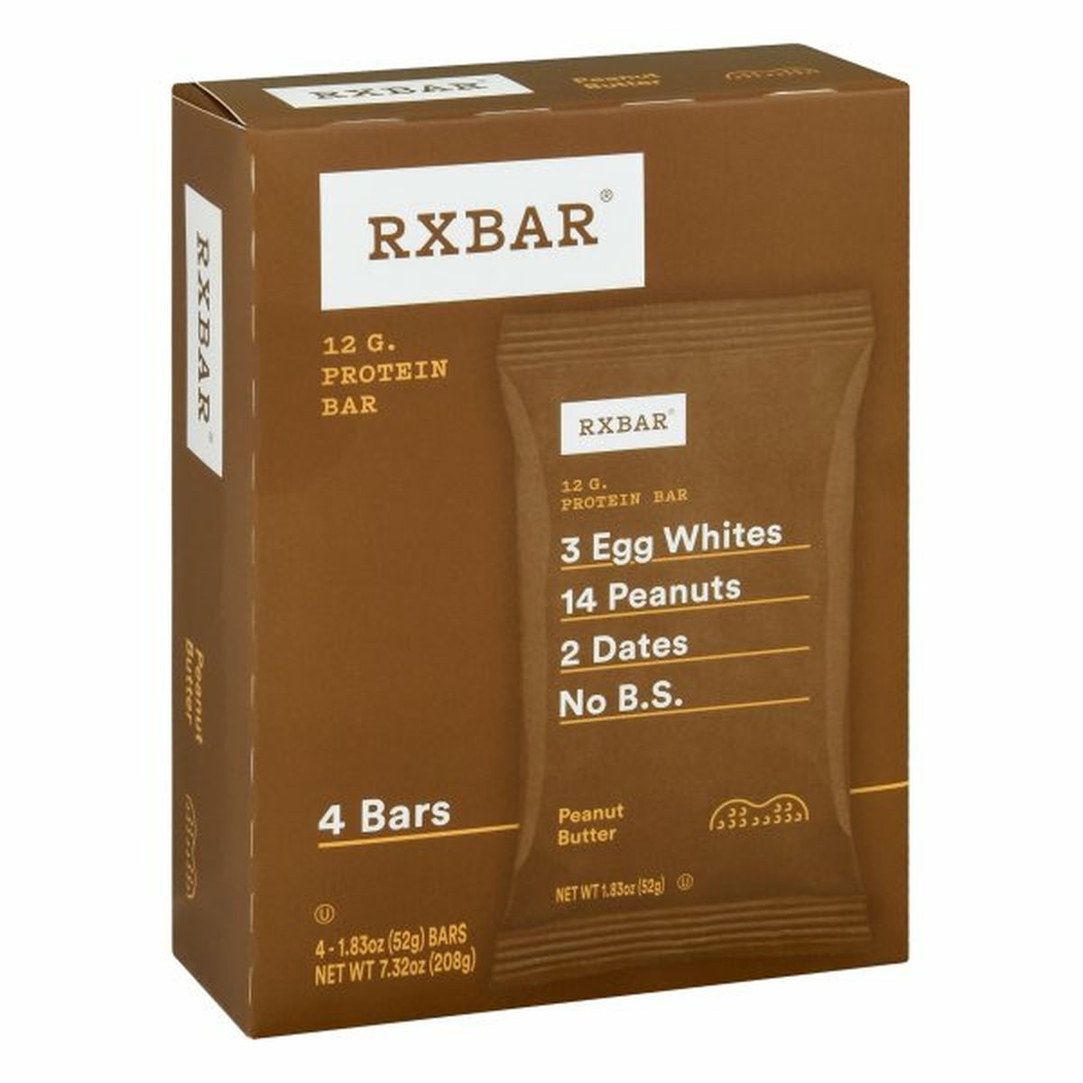 Calories in RXBAR Protein Bar, Peanut Butter