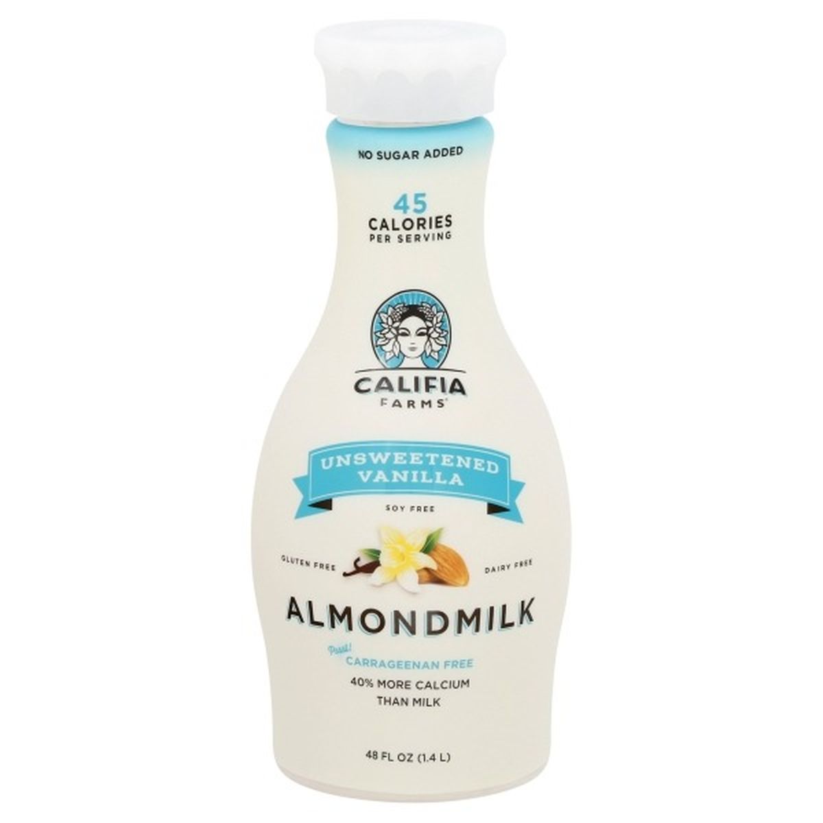 Calories in Califia Farms Almondmilk, Unsweetened Vanilla