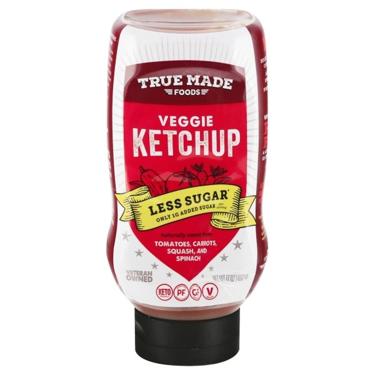Calories in True Made Foods Veggie Ketchup