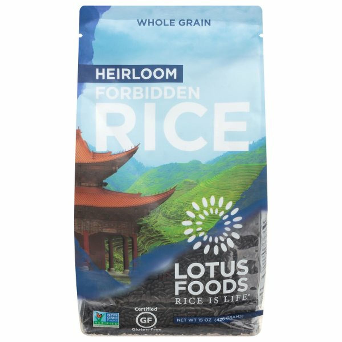 Calories in Lotus Foods Rice, Forbidden, Heirloom