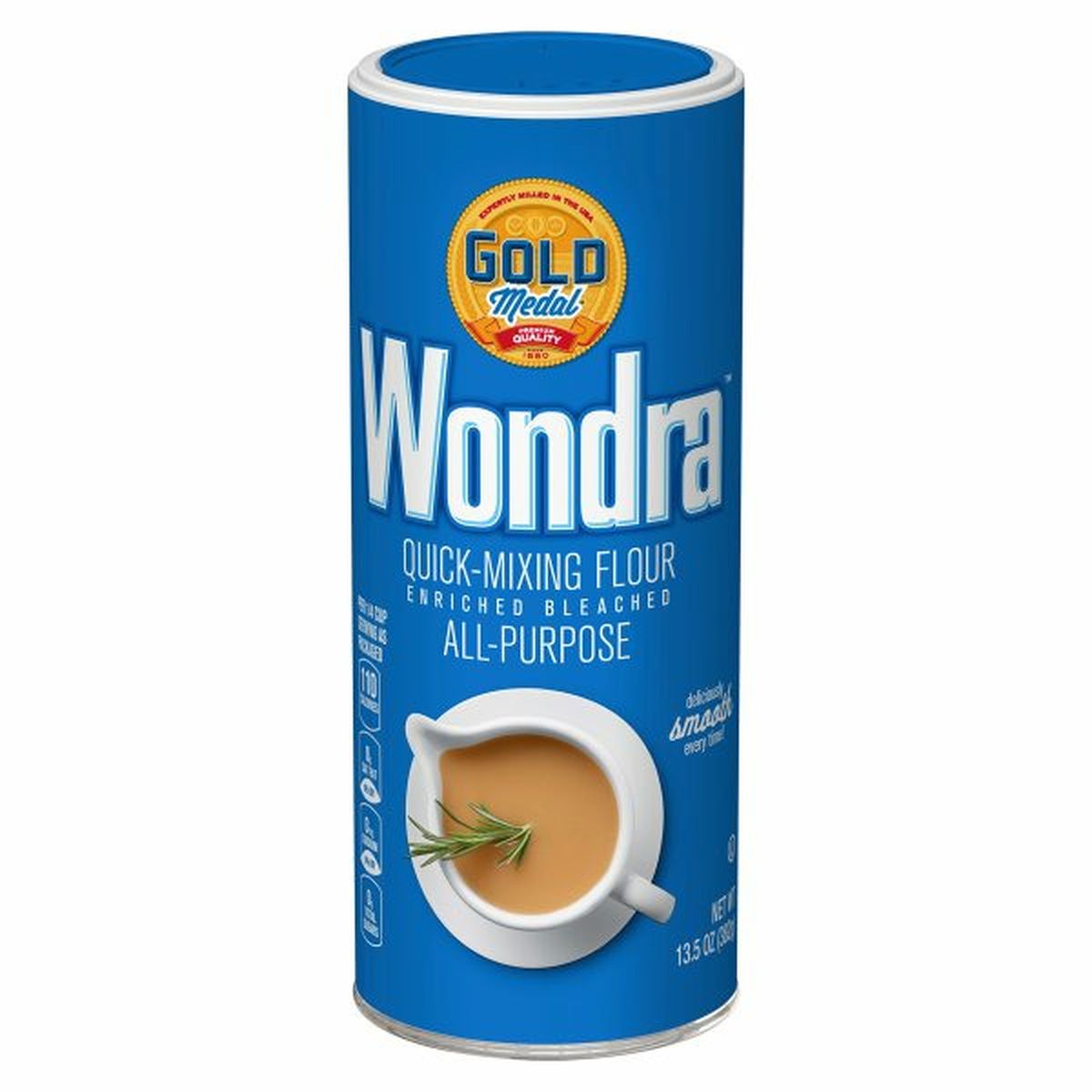 Calories in Gold Medal Wondra Flour, Quick-Mixing, Bleached, Enriched, All-Purpose