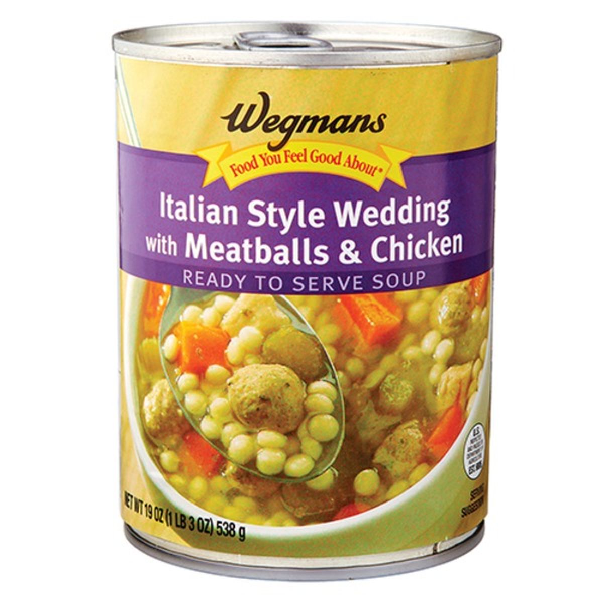 Calories in Wegmans Italian Style Wedding With Meatballs & Chicken