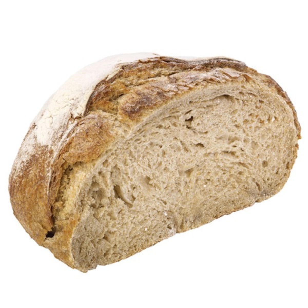 Calories in Wegmans Organic Sourdough Miche Bread, Half Loaf