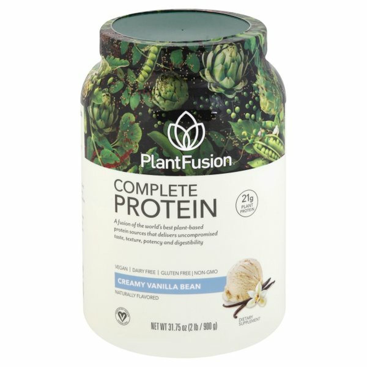 Calories in PlantFusion Complete Protein, Creamy Vanilla Bean