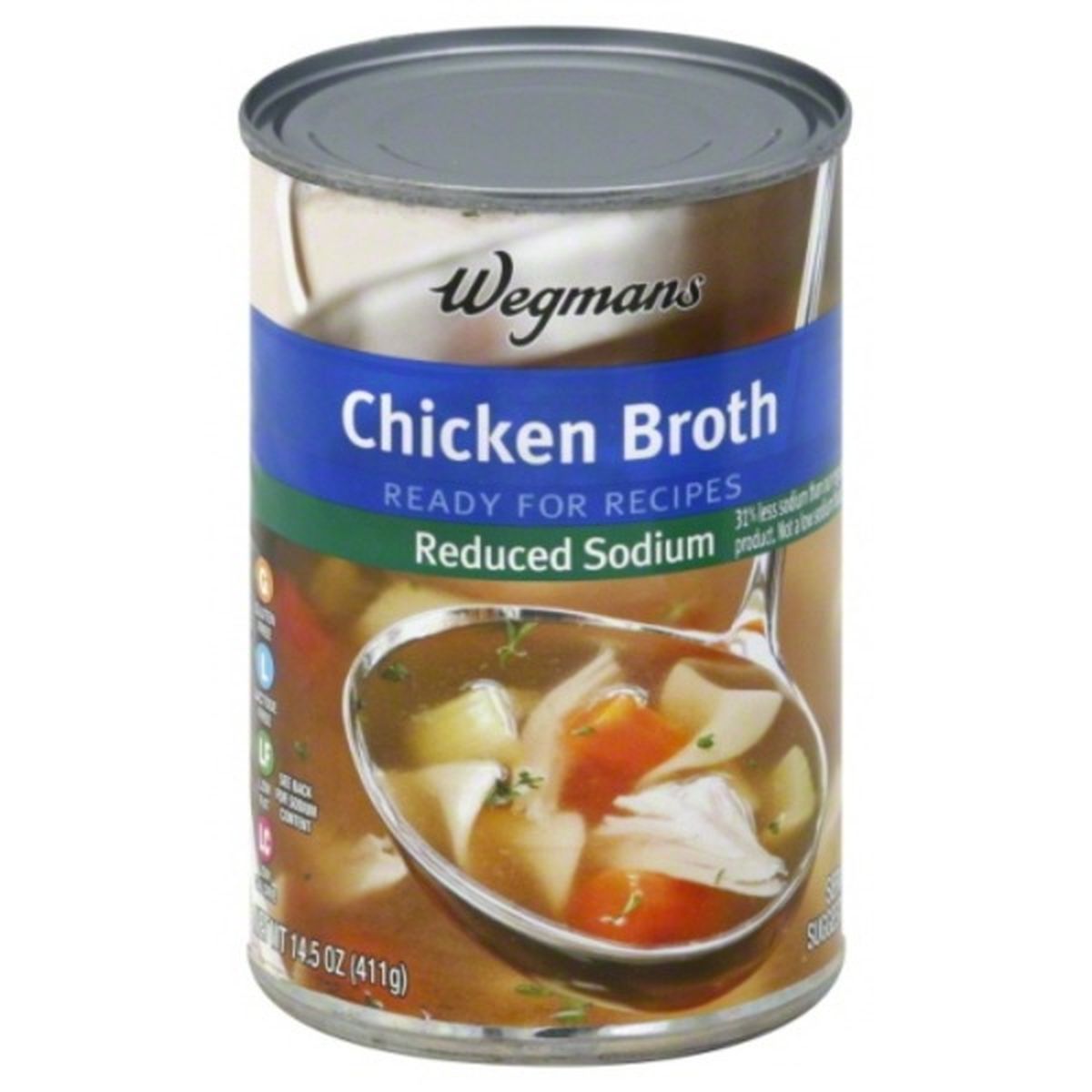 Calories in Wegmans Reduced Sodium Canned Chicken Broth