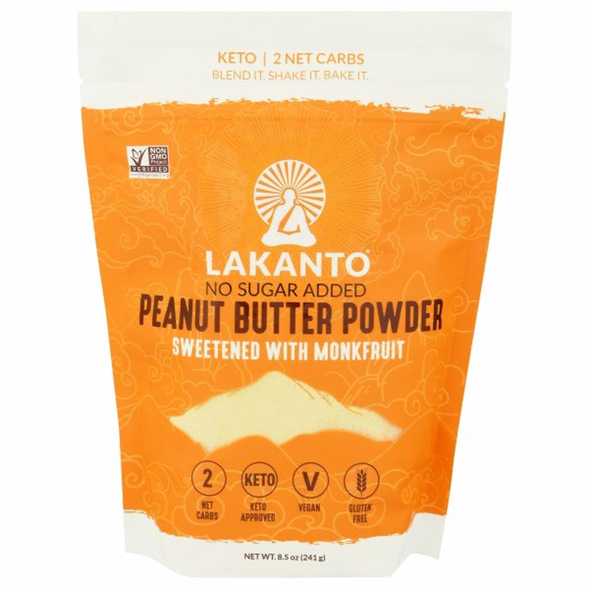 Calories in Lakanto Peanut Butter Powder, No Sugar Added