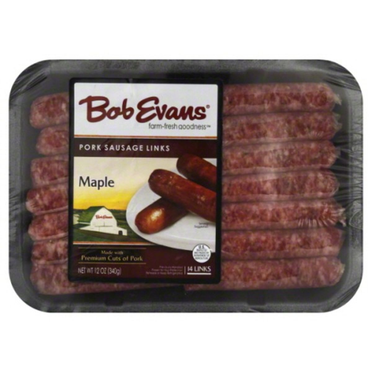 Calories in Bob Evans Farms Sausage, Pork, Maple, Links