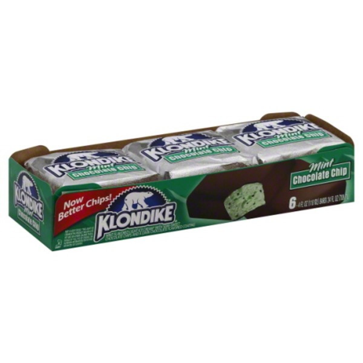 Calories in Klondike Ice Cream Bars, Mint Chocolate Chip