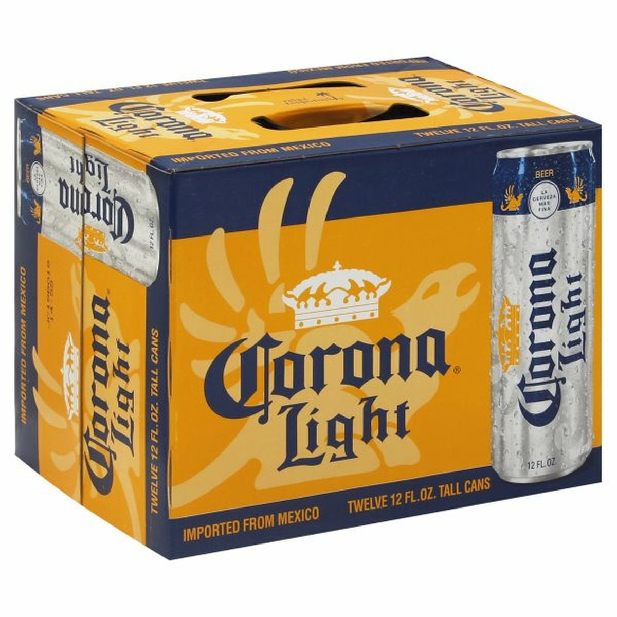 Calories in Corona Light Light Mexican Lager Beer Cans 12/12 oz slim cans