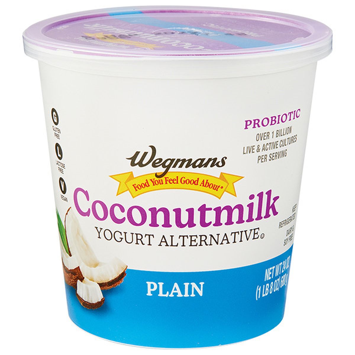 Calories in Wegmans Coconutmilk Yogurt Alternative, Plain