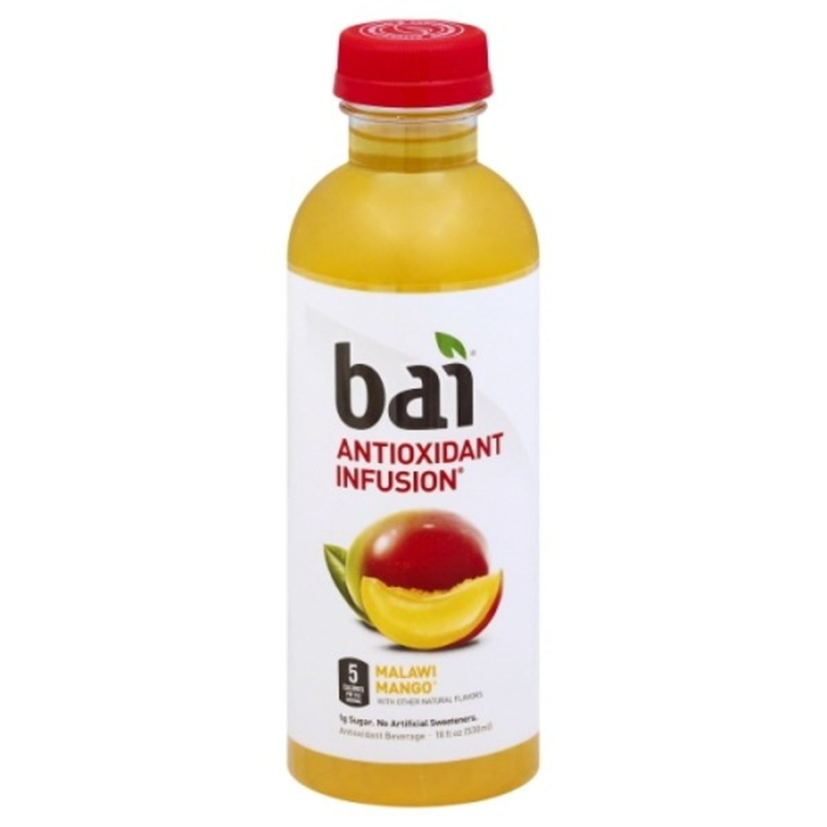 Calories in Bai Antioxidant Infusion, Malawi Mango