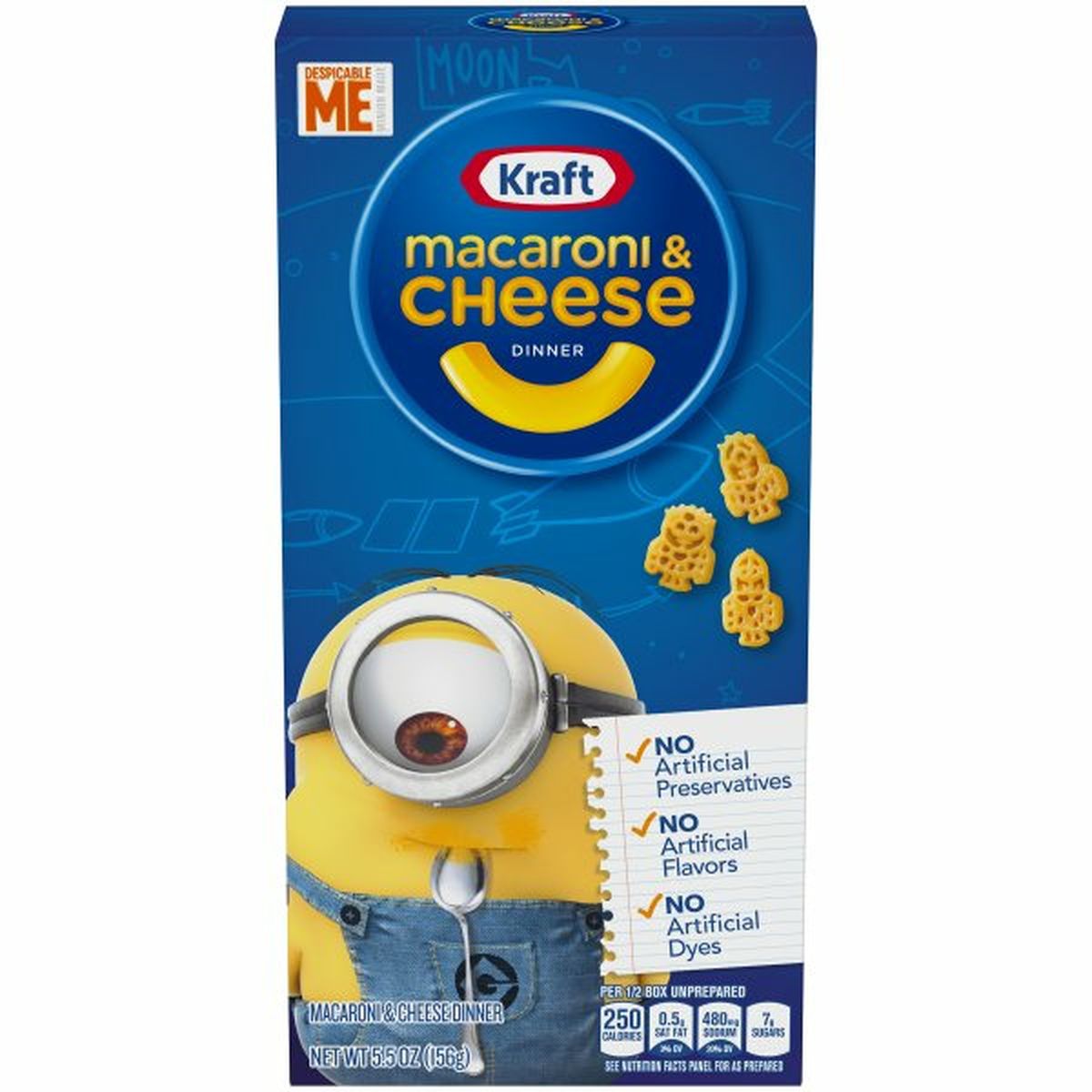 Calories in Kraft Macaroni and Cheese Dinner Paw Patrol Shapes