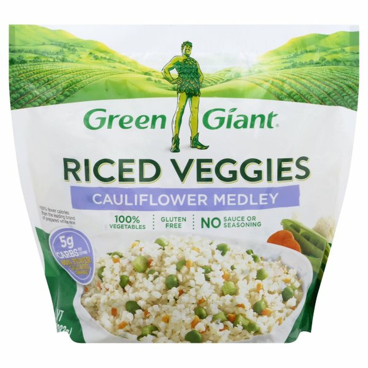 Calories in Green Giant Riced Veggies, Cauliflower Medley