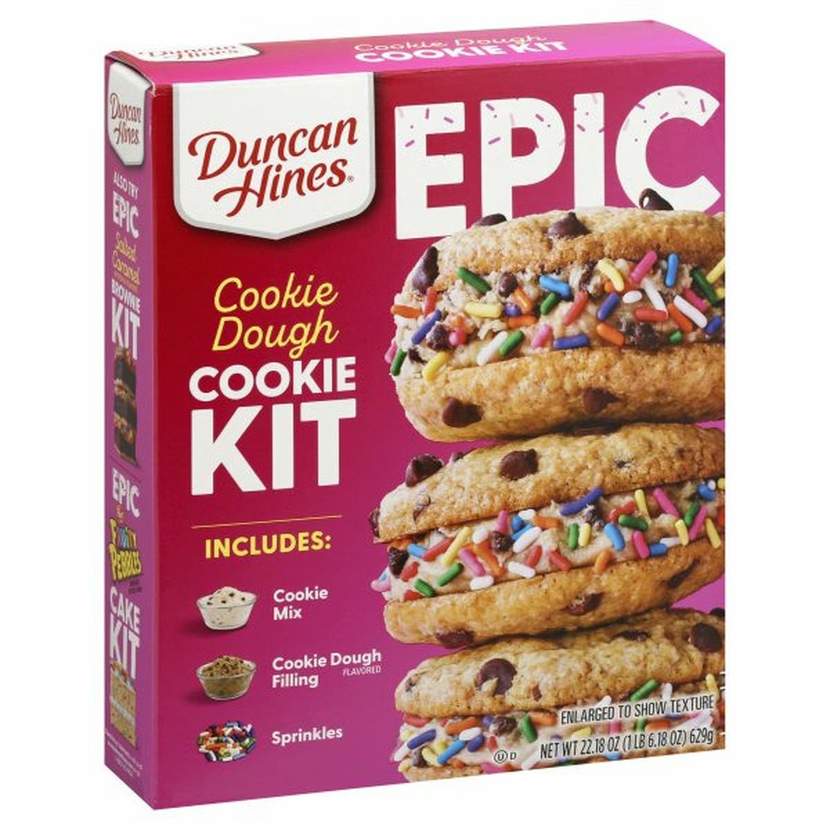 Calories in Duncan Hines Epic Cookie Kit, Cookie Dough
