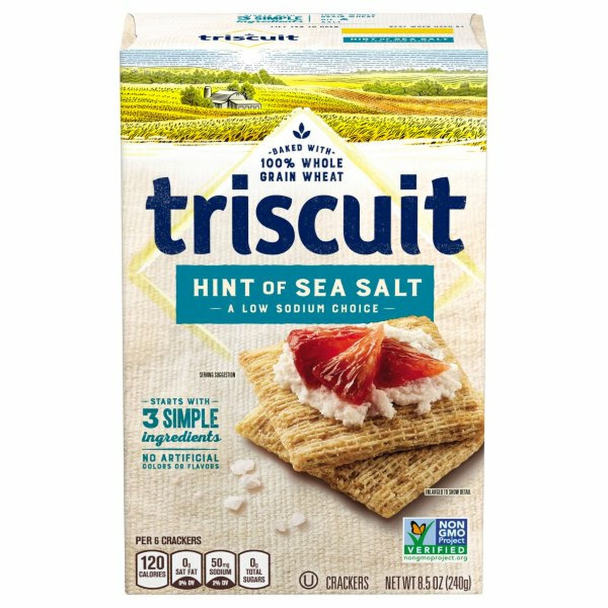 Calories in Triscuit Crackers, Hint of Sea Salt