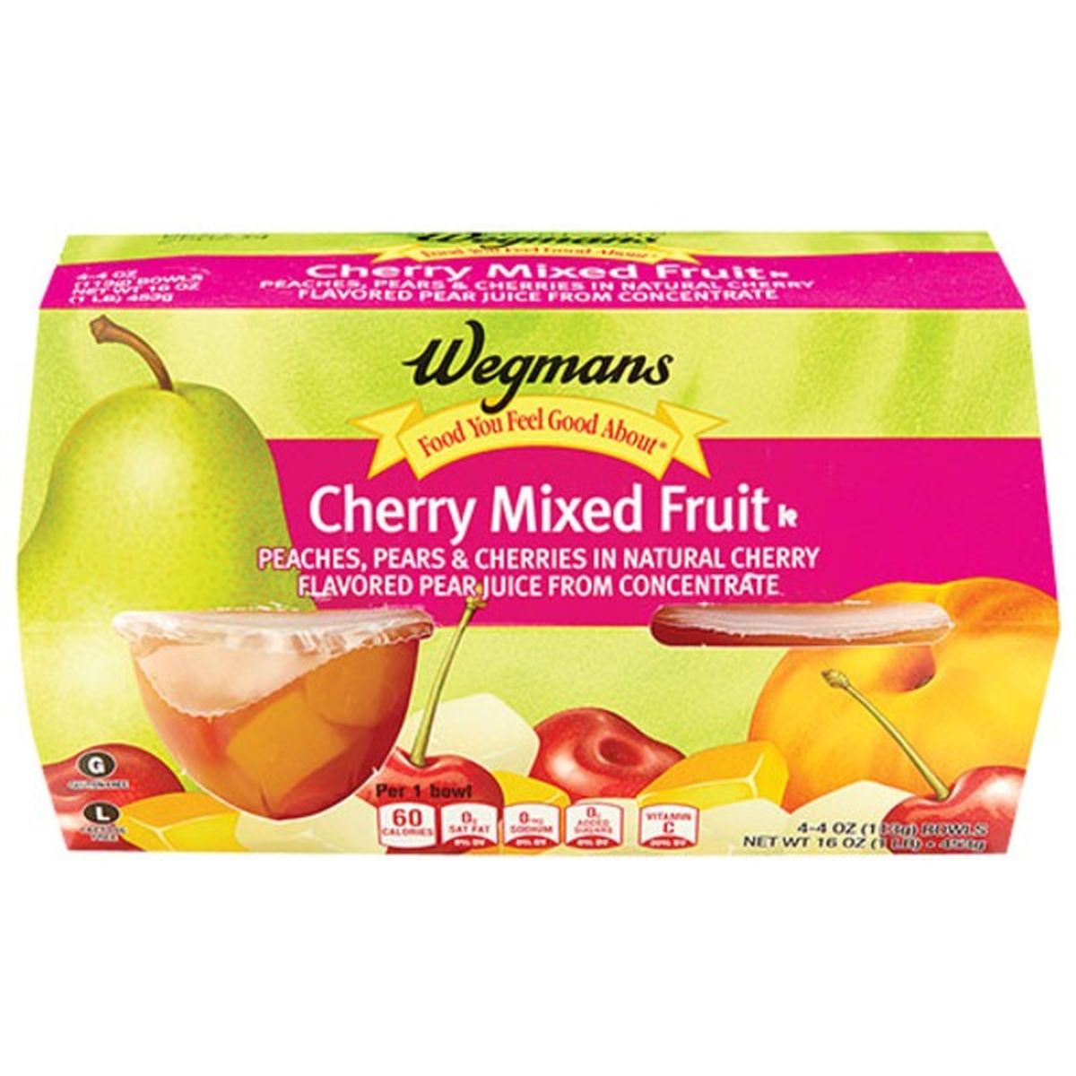 Calories in Wegmans Cherry Mixed Fruit