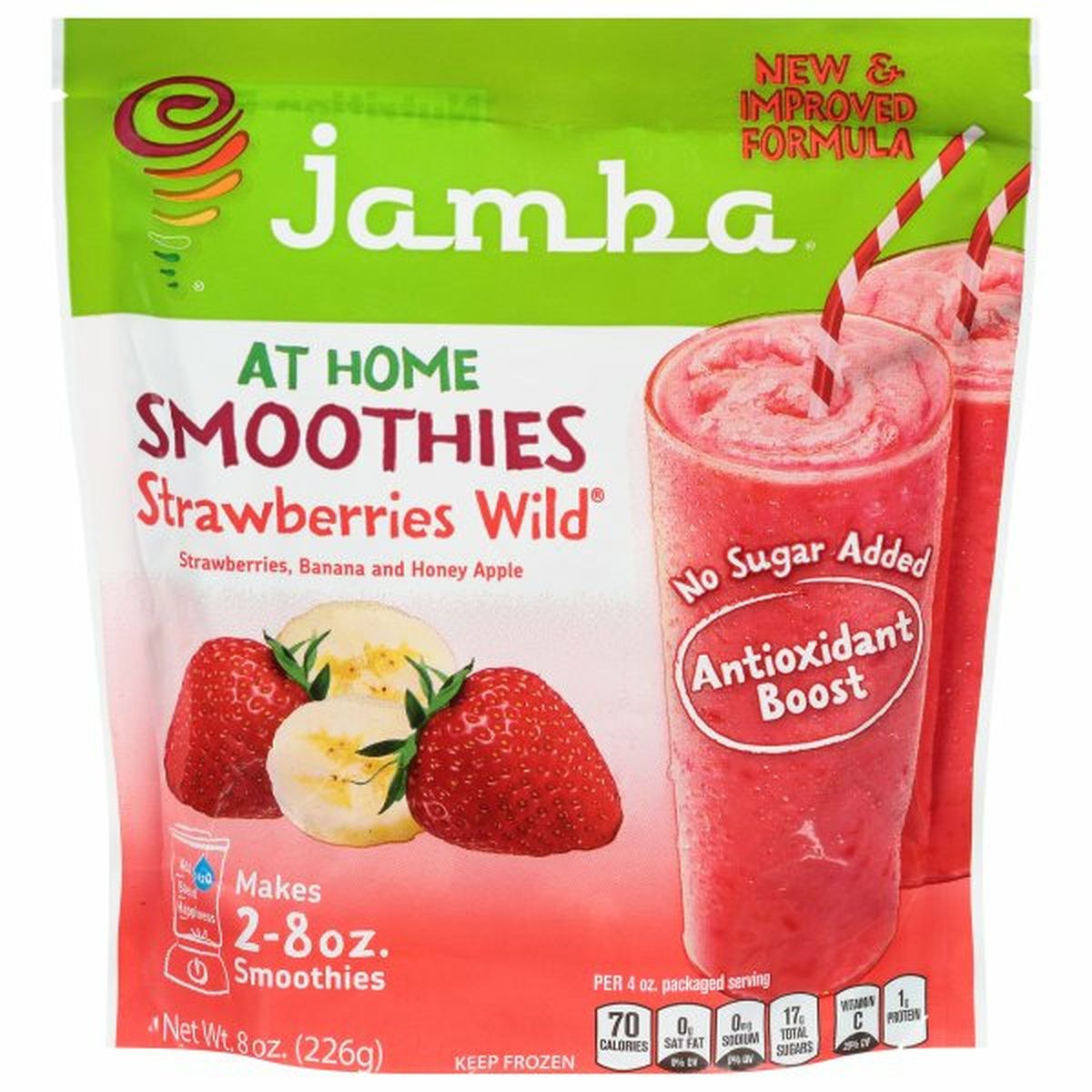 Calories in Jamba At Home Smoothies, Strawberries Wild